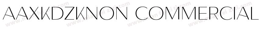 AaXKDZKNon CommercialUse字体转换